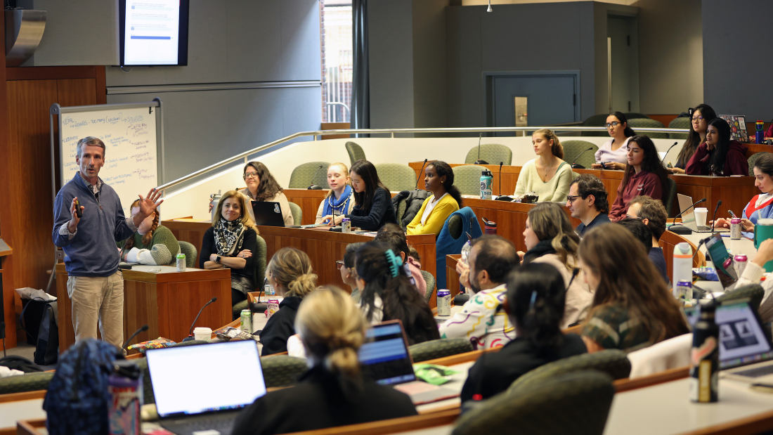 Professor and Academic Dean Martin West teaches an Education Policy and Analysis course