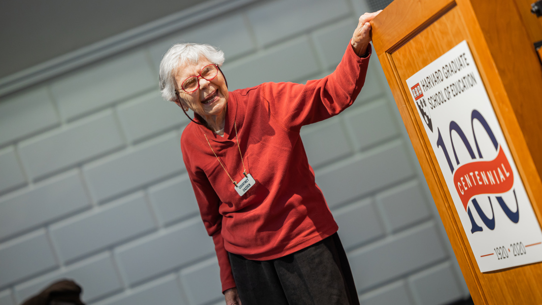 Courtney Cazden in Askwith Hall