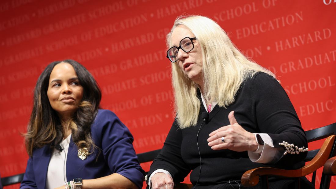 Christina Grant and Dreama Gentry at the Askwith Education Forum