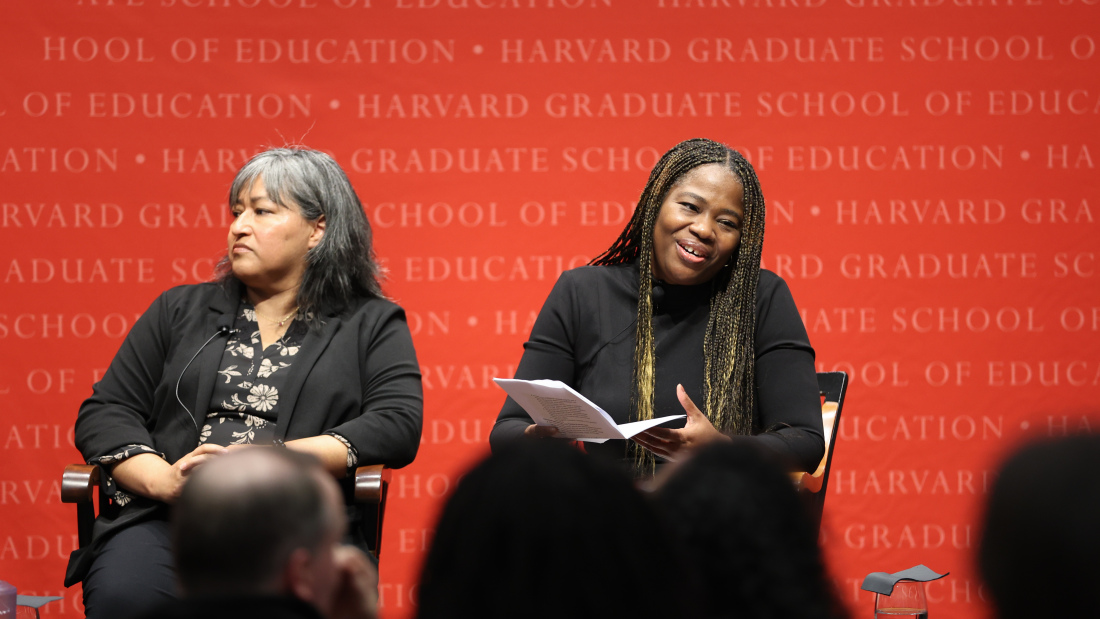Suzy Diaz and Tauheedah Jackson at the Askwith Education Forum