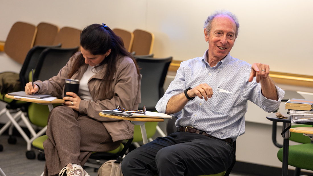 Richard Melvoin teaches a class 