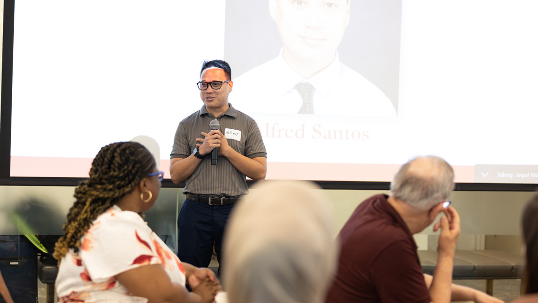 Photo of Alfred Santos at OEL Celebration