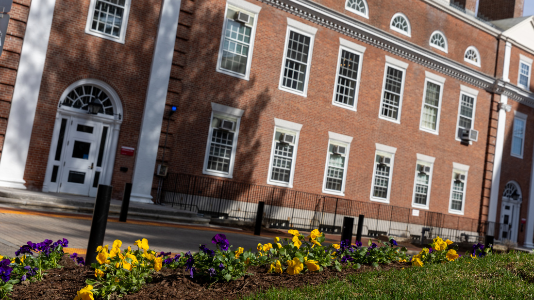 Longfellow Hall in the springtime
