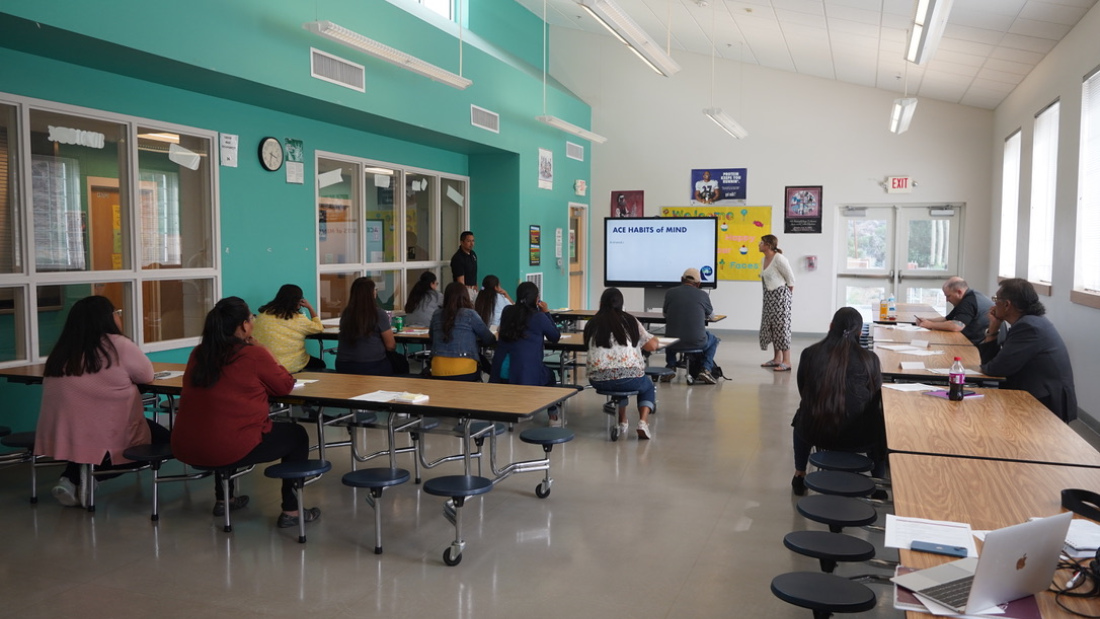 Luna running a Data Wise workshop at a Hopi school in Arizona