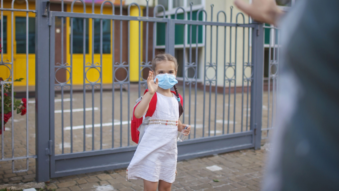 Young Child in Mask