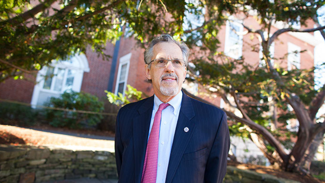 Paul Reville on the Harvard campus