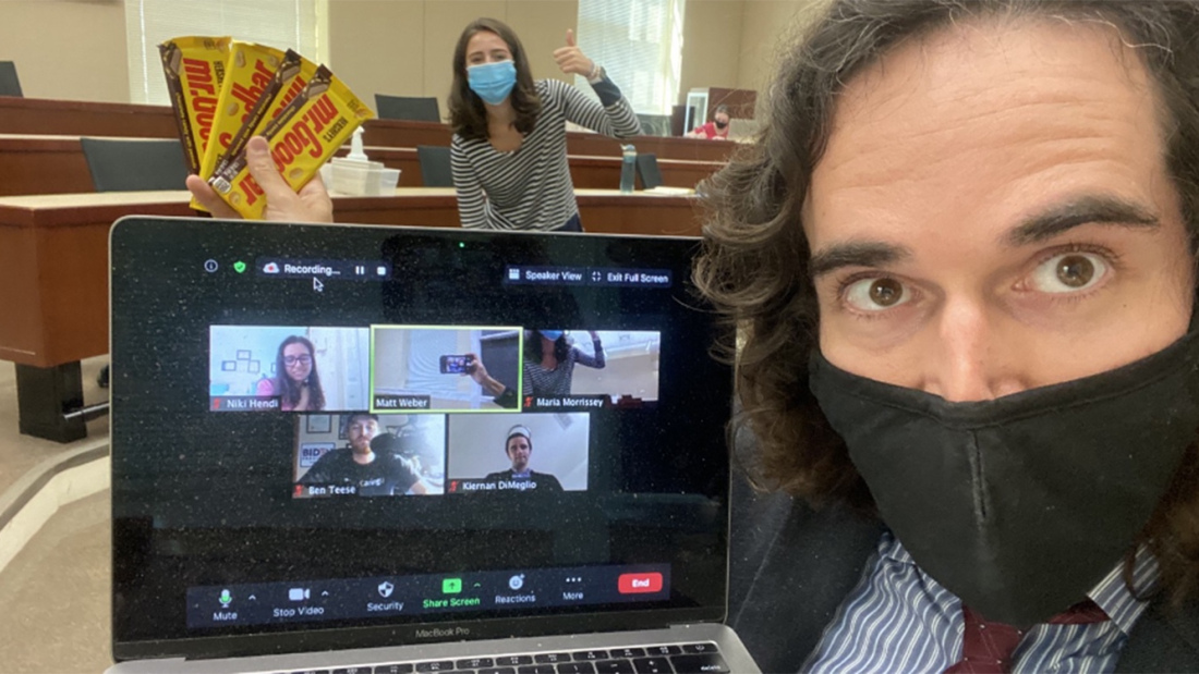 Matt Weber on a Zoom call