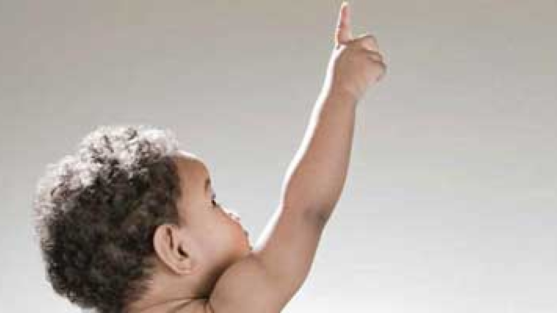 Baby pointing