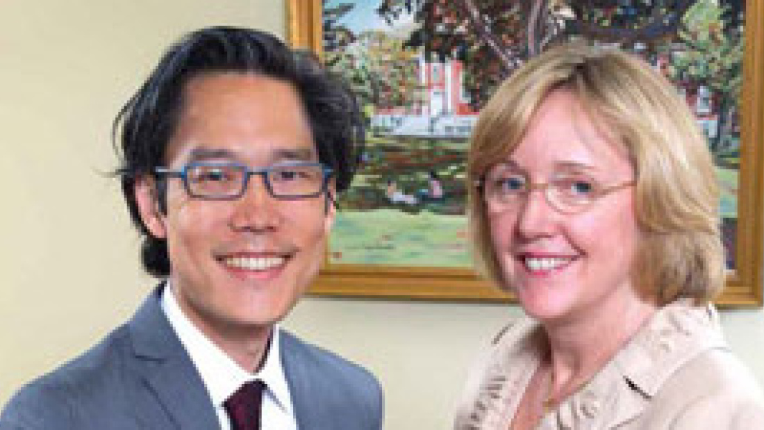 Dean Kathleen McCartney and Academic Dean Hiro Yoshikawa