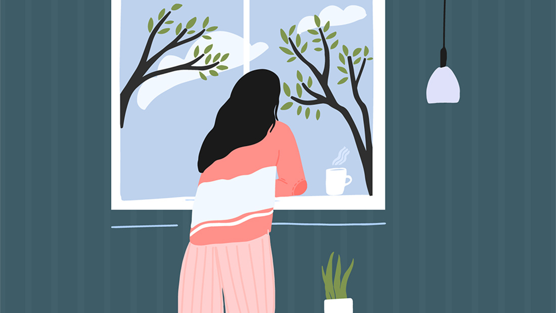 girl in window
