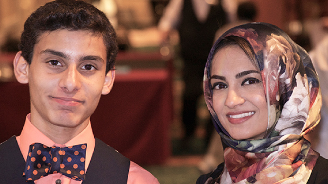 Blog author and her student