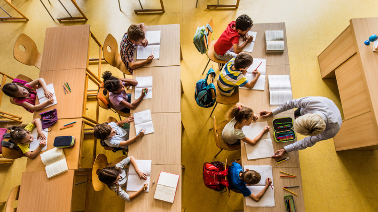 Classroom from above