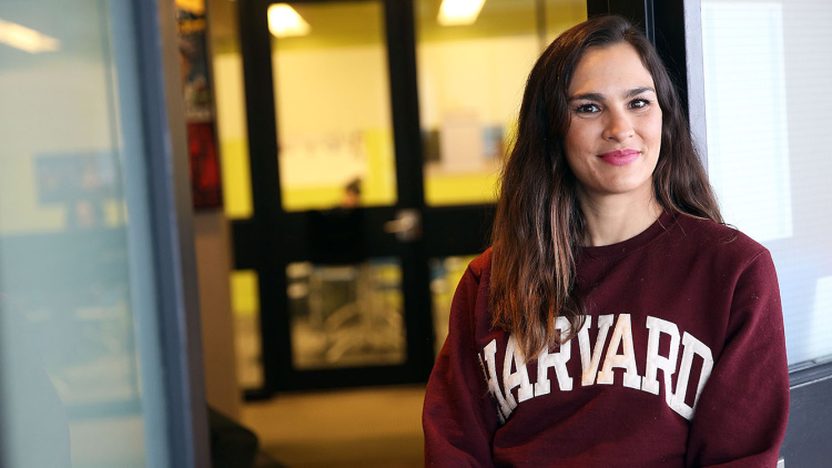 Taylor Matz in Gutman Library
