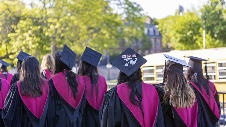 Graduates in mortar boards