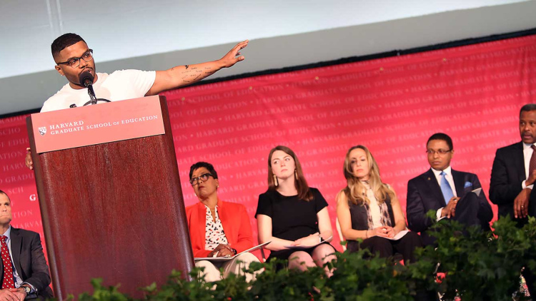 Edyson Julio at HGSE Convocation