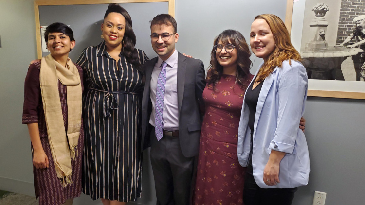 Arushi Mittal with the Diversity and Inclusion Fellows