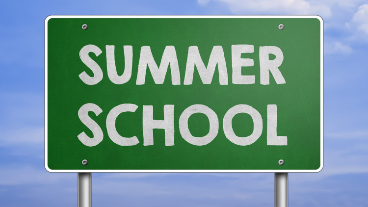 Summer school sign