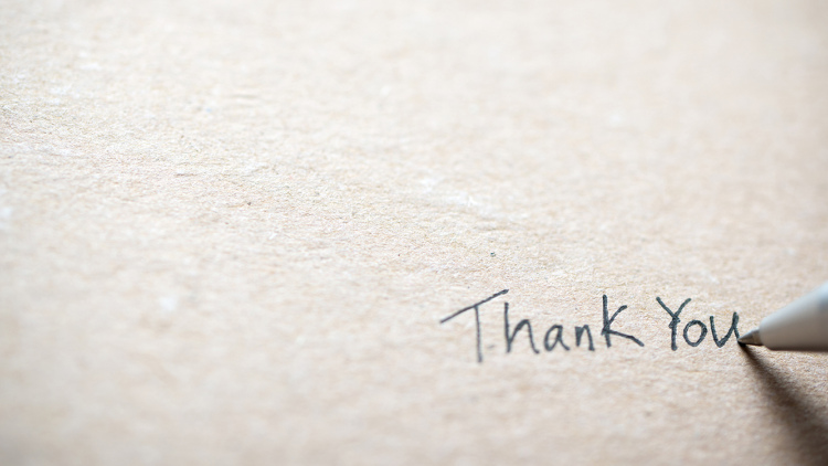 Thank you note