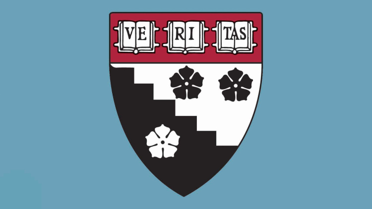The HGSE shield over light blue.
