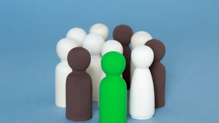 Colorful pawns