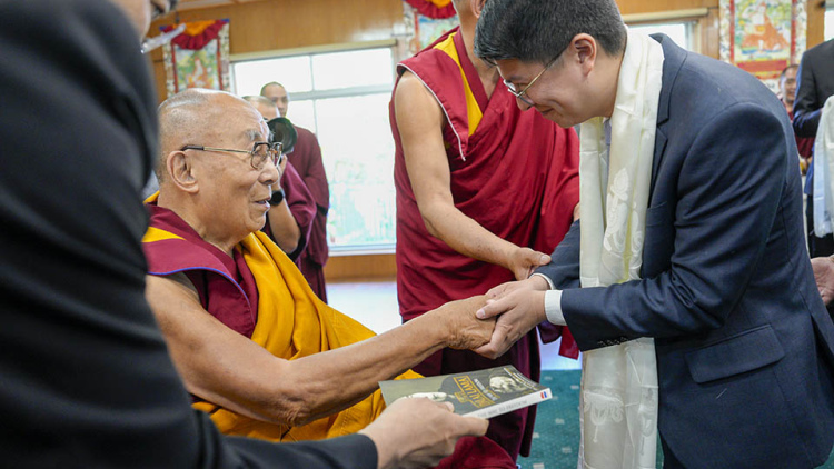 Brendon Chan with the Dalai Lama