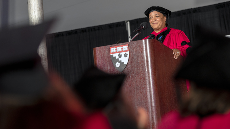 Bridget Terry Long delivers Commencement address