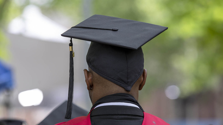 Man with mortarboard