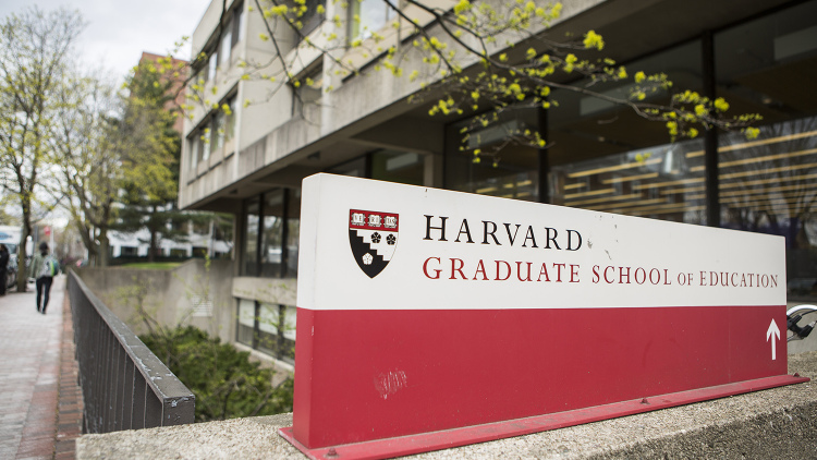 HGSE sign outside of Gutman Library