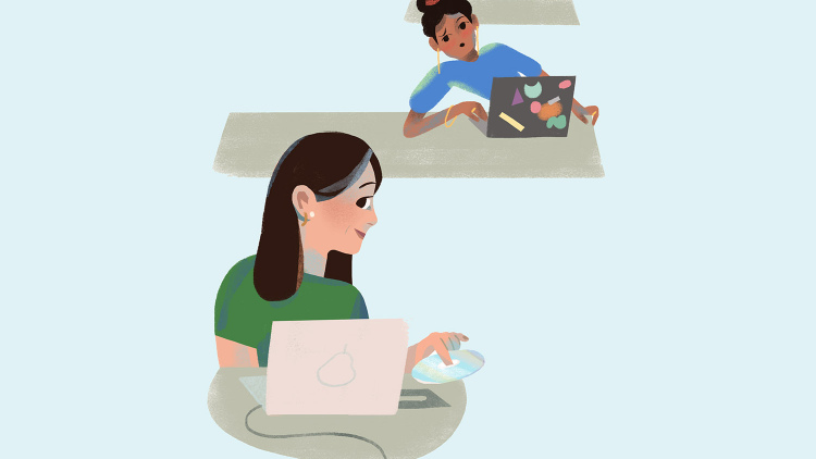 Illustration of adult learners