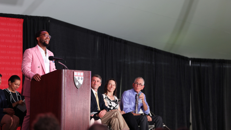 C. Emmanuel Wright at podium