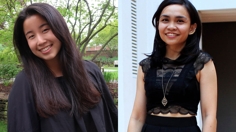 Side-by-side photos of Ink Thanajaro and Jin Li Lim 