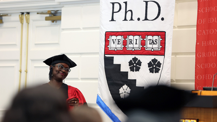 Photo of Shandra Jones at Ph.D. Robing