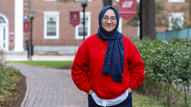 Naznin Musa on HGSE's campus