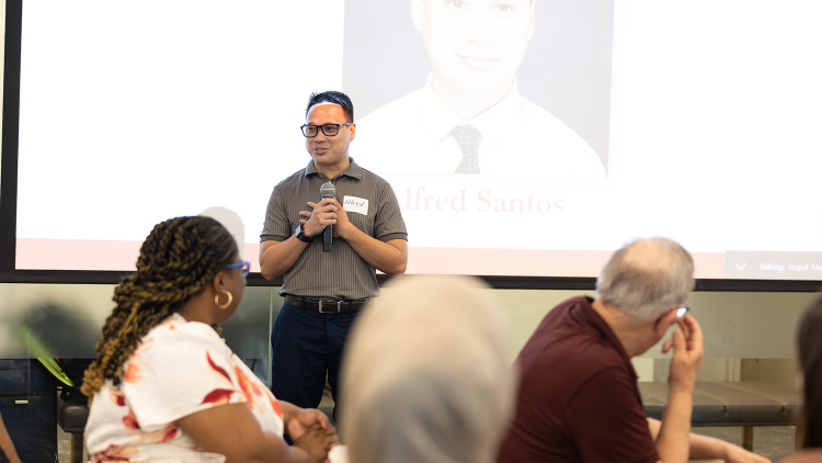 Photo of Alfred Santos at OEL Celebration