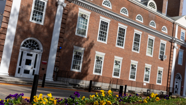 Longfellow Hall in the springtime