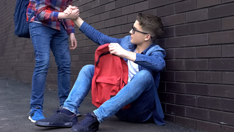 Boy with Backpack