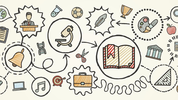 Infographic of school elements