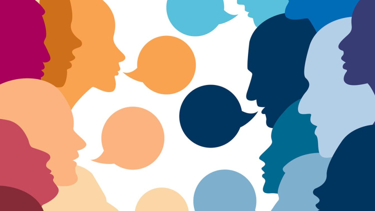People talking at one another