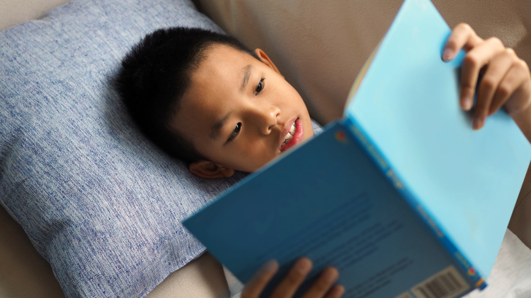 Boy reading