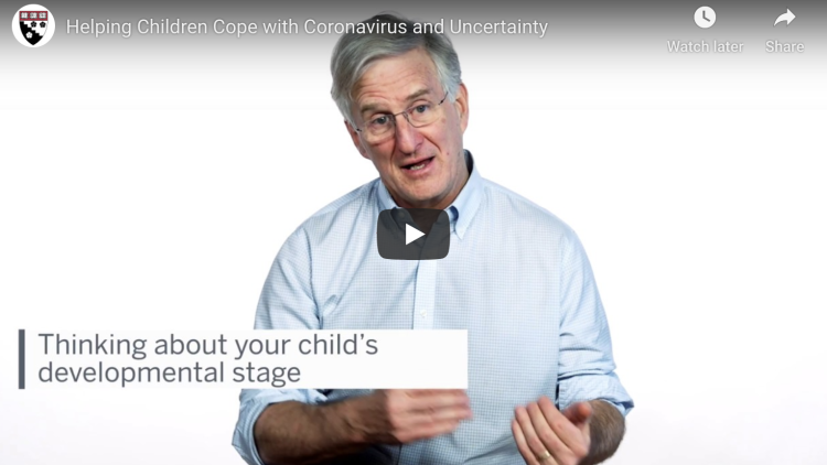 still image from video with RIchard Weissbourd on helping children cope