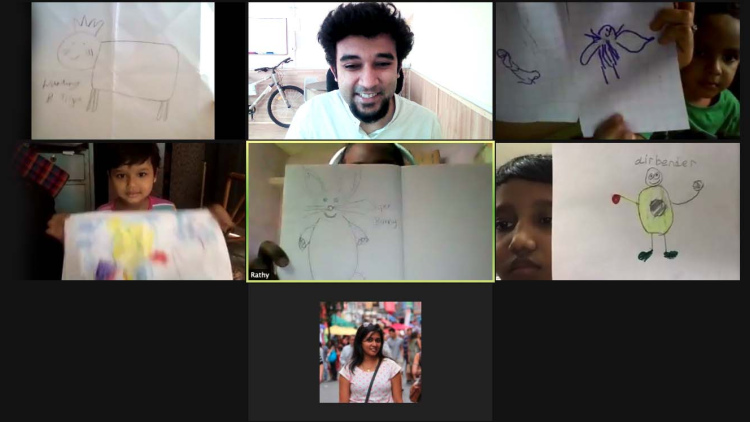 Prasanth Nori on Zoom call