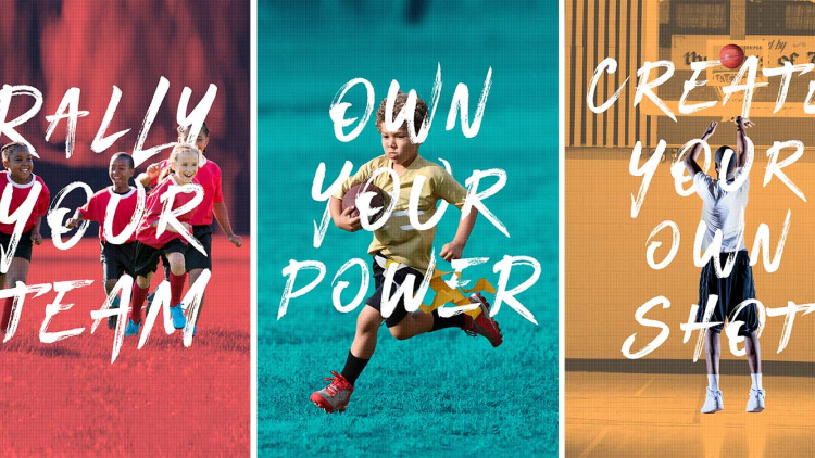 Sports posters with young kids
