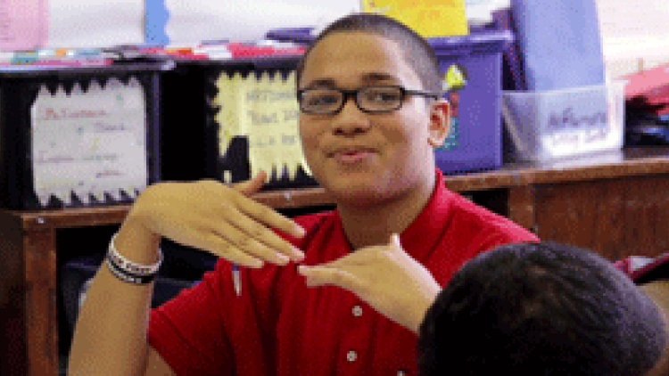 A middle school debater from New York City A middle school debater from New York City