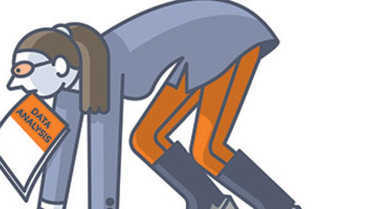 Illustration of a person about to sprint