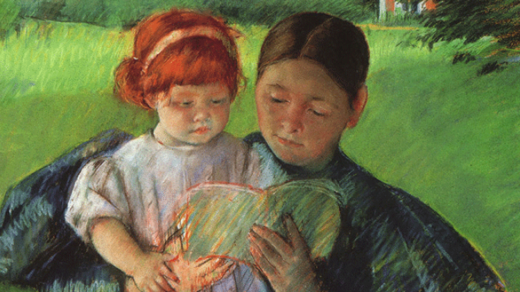 boy and girl reading