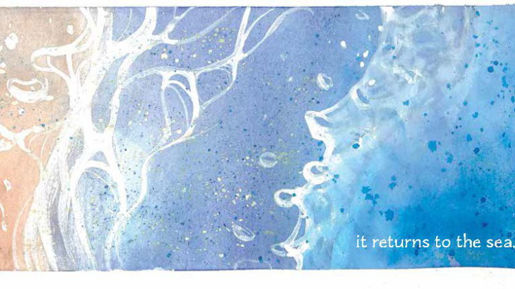 Healing Breath illustration of ocean