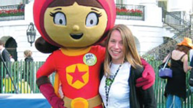 Devon Tutak with WordGirl