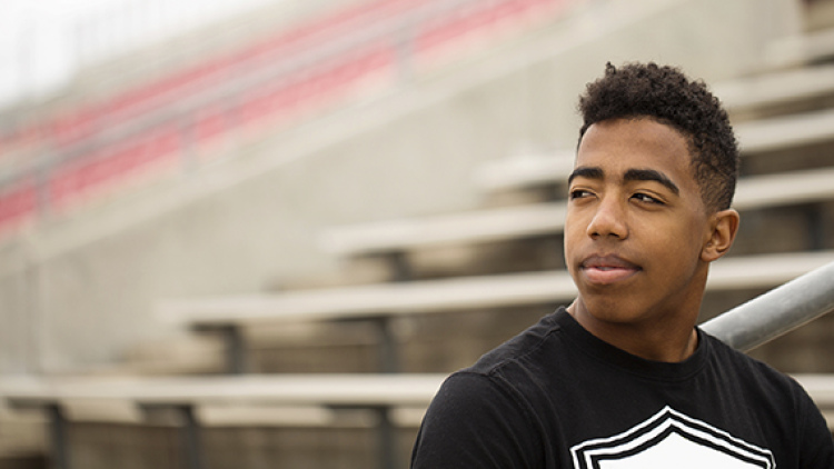 Thoughtful young man
