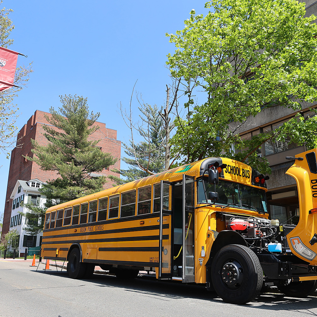 Boston Public Schools electric school bus