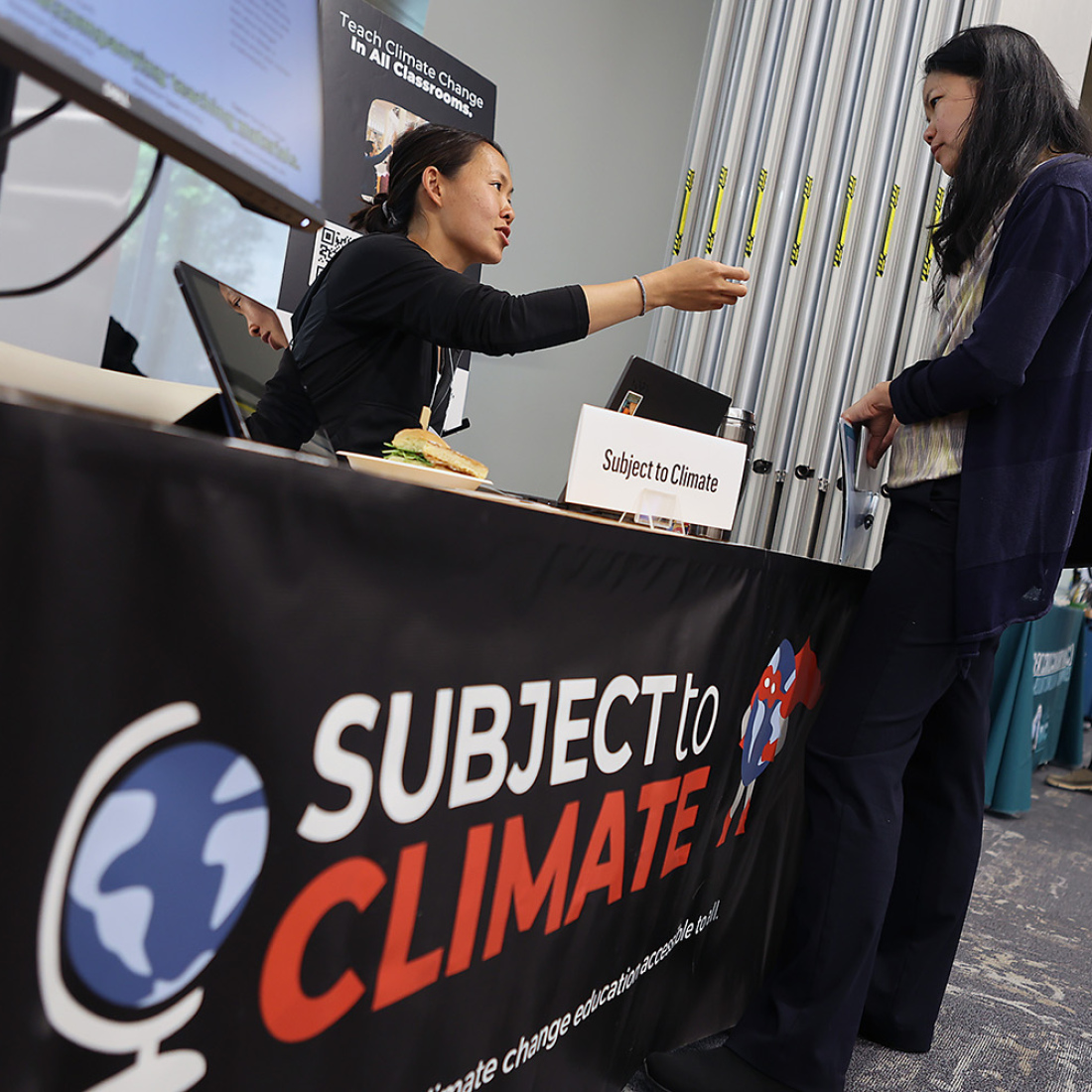 Subject to Climate booth